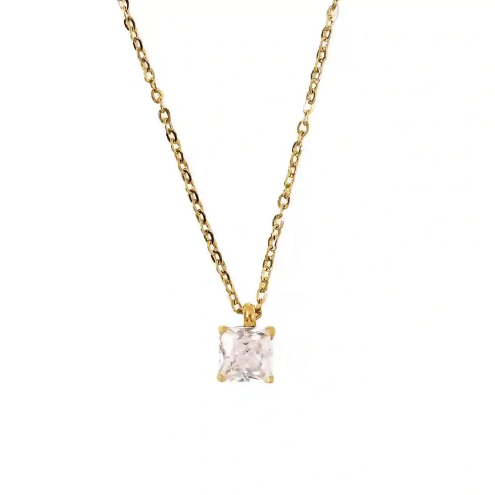 Crushed Ice Square Necklace